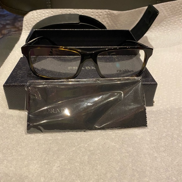 PRADA TORTOISE EYEGLASSES/ OPTICAL FRAMES BRAND NEW MADE IN ITALY - Picture 12 of 15